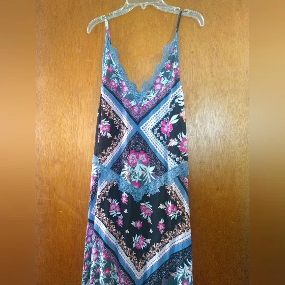 Free People | Dresses | Intimately Free People Stevie Lace Trim Slip Maxi  Dress Size Small Nwt | Poshmark
